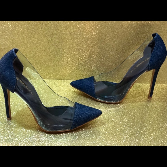 Blue jean pumps - Picture 4 of 4